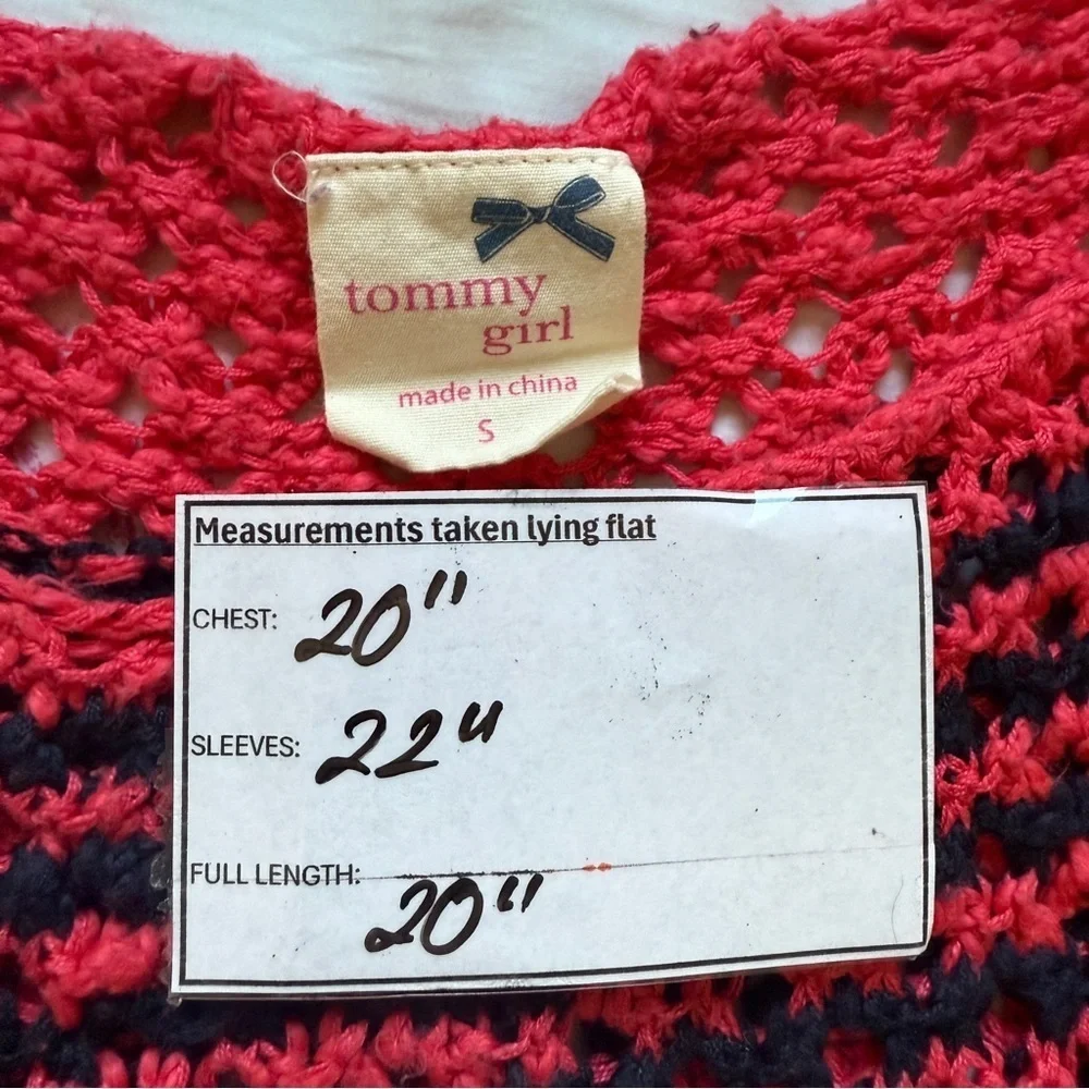 Tommy Girl Vintage Long Sleeve Knit Sweater- Small